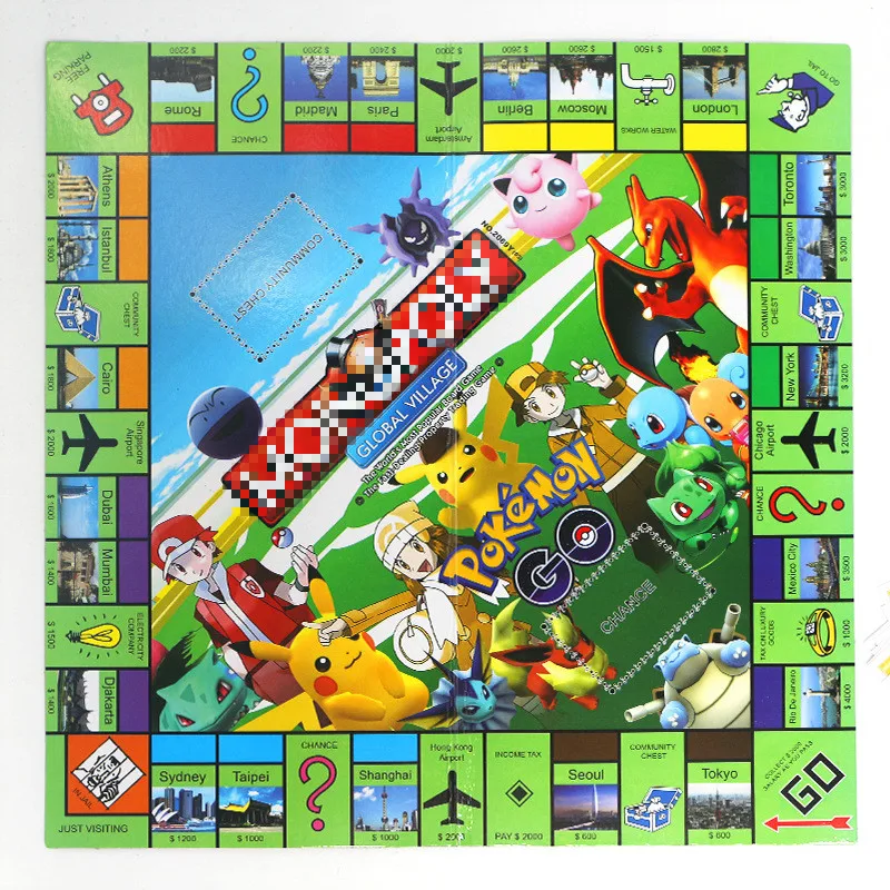 Такара Tomy Игрушка Покемон Monopoli игра для взрослых детей партия настольные карточные игры