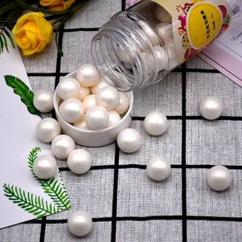 

White Baking Cake Decoration Round Sugar Pearls Cake Decorations Edible Sugar Pearls Festive Party Supplies