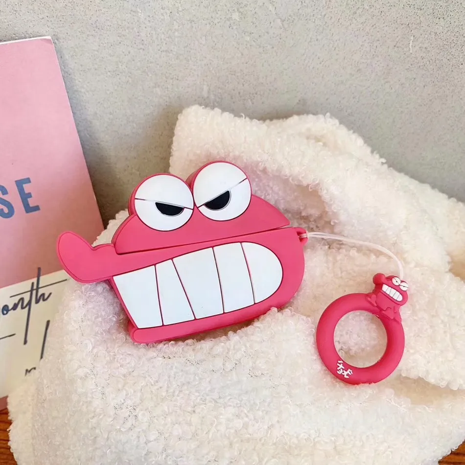Crocodile Для AirPods Pro Чехол 3D милый медведь Snapper коготь мультфильм крокодил чехол для наушников для AirPods 3 защитный чехол с крючок карабина - Цвет: Crocodile