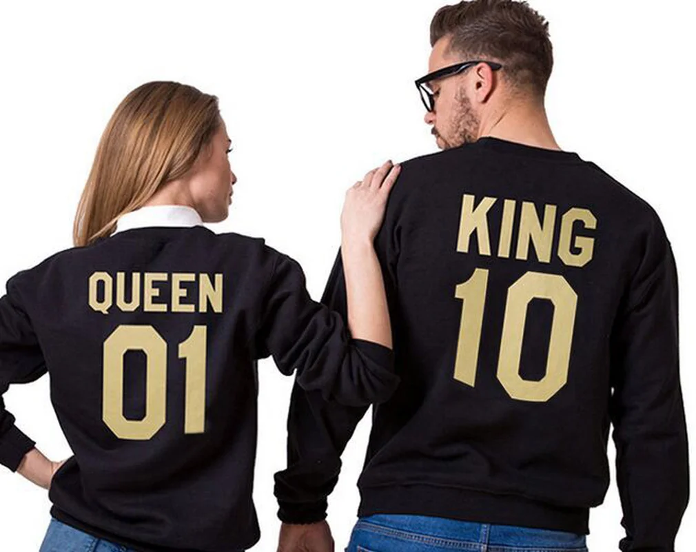 Толстовка King queen Женская золотистая в европейском стиле повседневный свитшот