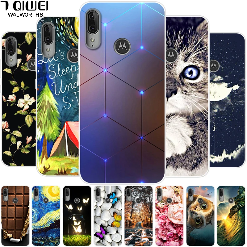 Чехол для Moto E6 Plus силиконовый мягкий чехол из ТПУ телефона Motorola E6Plus E 6 Play E6Play