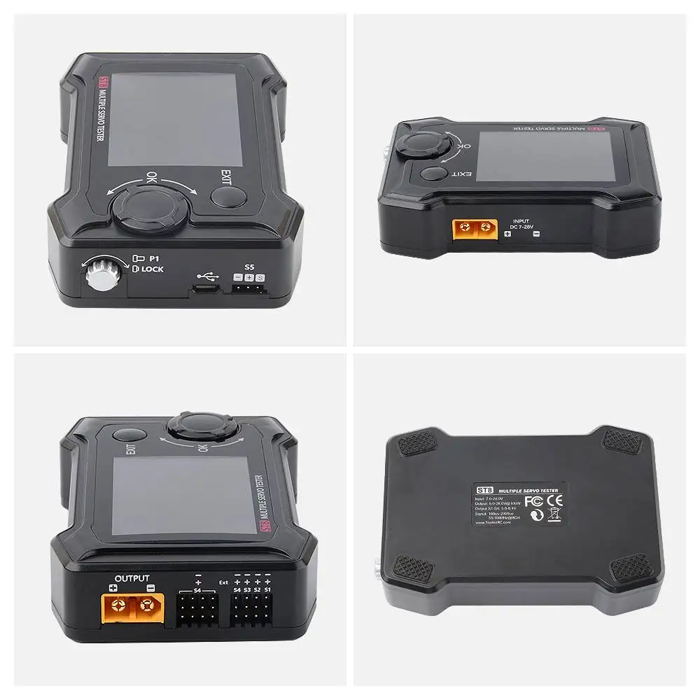 ToolkitRC ST8 8CH 100W 2A 7-28V PWM/PPM/SBUS сигнальный Скорость вкладыш шаг Servo анализатор с 4 канальный самостоятельной программы сигнала