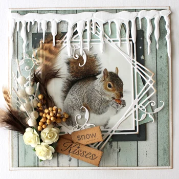 

Icicle Winter decoration Metal Cutting Dies Craft Stamps die Cut Embossing Card Make Stencil Frame