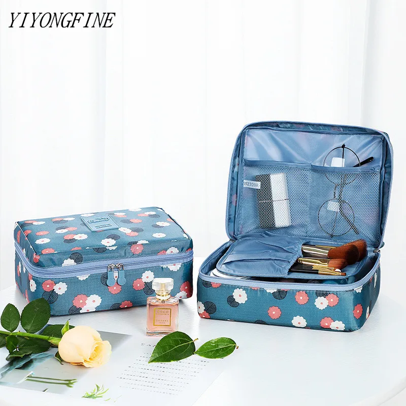 New Women Cosmetic Bag, Multifunction Makeup Bag, Grooming Kit, Beauty Case, Toiletries Organizer, Travel Make Up Cases, Neceser