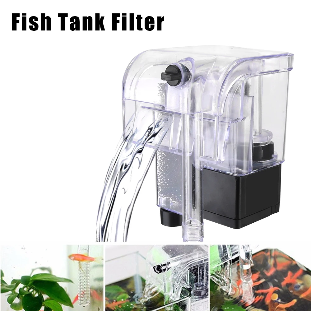 MiniAquariumFilterforAquariumFishTankFilterExternalHangUp