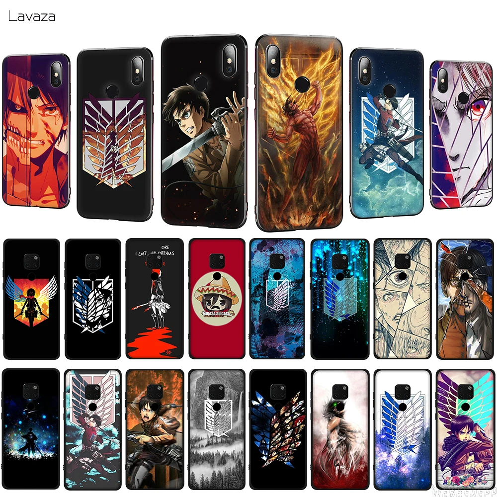 

Lavaza Attack on Titan in Anime TPU Phone Cover for Huawei Honor View 20 Pro Mate 10 20 30 Lite Pro Soft Case