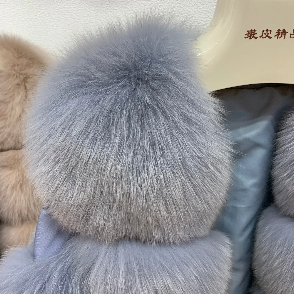 SQXR меховая женская шуба из натурального меха, толстая теплая Женская куртка из натурального Лисьего меха, верхняя одежда, длинное пальто