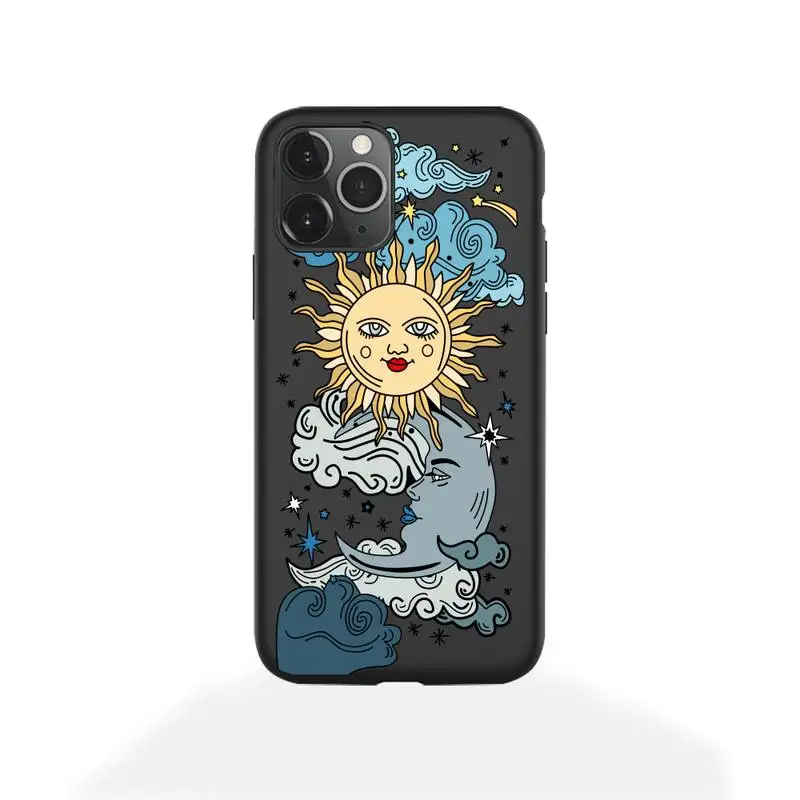 

Fashion Sun Moon Face Shockproof Phone Case for iphone 12 pro max mini 11 pro XS MAX 8 7 6 6S Plus X 5S SE 2020 XR case