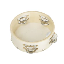 6 дюймов Деревянный Бубен колокольчик ручной барабан овчины барабанная головка