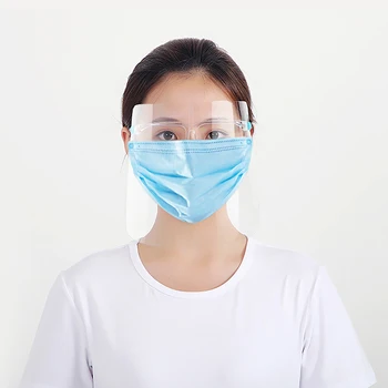 

Anti Splash Mask Protective Face Shield Transparent Flip Up Elastic Band Full Face Cover Child Adult Dust-proof Outdoor Cleaning