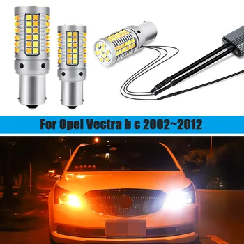 

2pcs LED Daytime Running Light Front Turn Signals all in one P21W BA15S For Opel Vectra b c 2002~2012 Accessories DRL Daylight