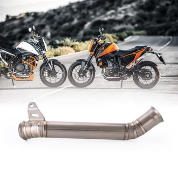 

Exhaust Muffler Pipe Motorcycle Link Pipe Slip-on Eliminator Middle Mid Pipe For KTM Duke 690 2012 2013 2014 2015 2016 2017