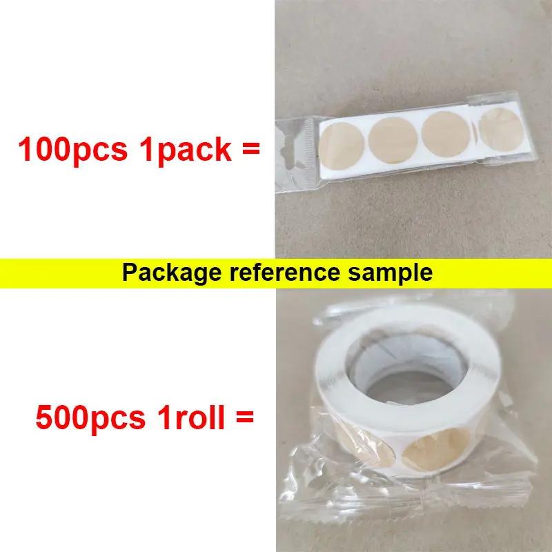 100/500PCS 라운드 골든 스티커 25mm 빈 라벨 스티커 Scrapbooking 장식 편지지 스티커