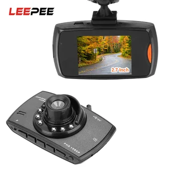 

LEEPEE 6pcs IR LED Night Vision Driving Recorder Video Car DVR 2.7 Inch HD 2600W Camera 16G/32G TF Memory Card Car Electronics
