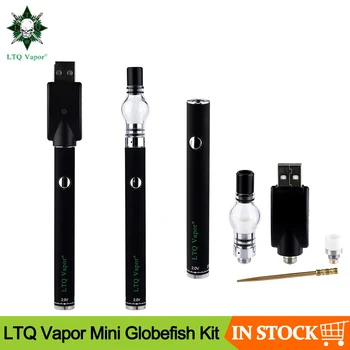 

Original LTQ Vapor Mini Globefish Kit 380mAh Battery Mod With Ceramic Coil Wax Atomizer Vape Pen Vaporizer For 510 Thread