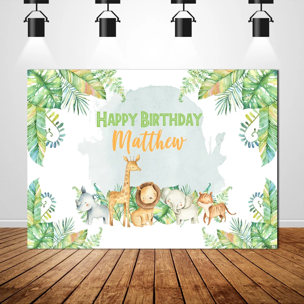 

SXY1676 Jungle Party Baby Lion King Children Birthday Photography Background Boys Baby Shower Photo Backdrop Studio 220x150cm