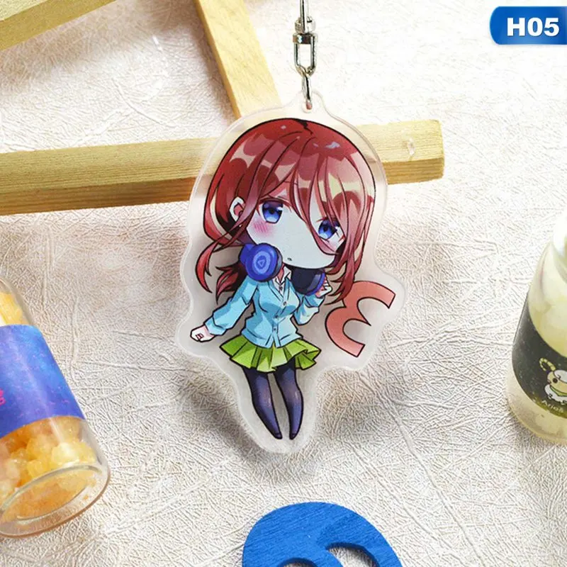 5 Gotoubun no Hanayome Nakano Ichika Nino Miku Yotsuba Itsuki брелок акриловая фигурка брелок-подвеска Подвески Подарки - Цвет: 5