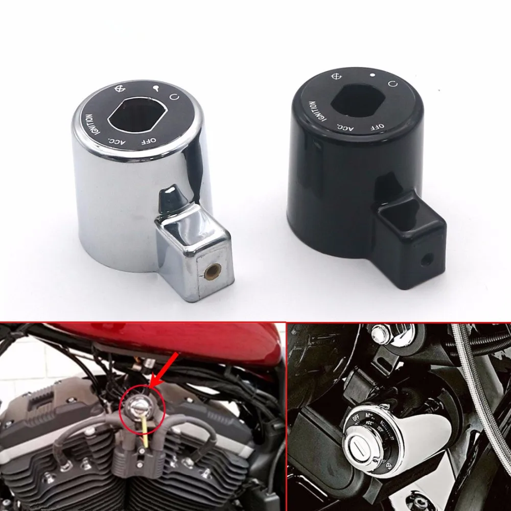 Motorcycle Ignition Control Switch Key Decoration Cover ABS Cap for