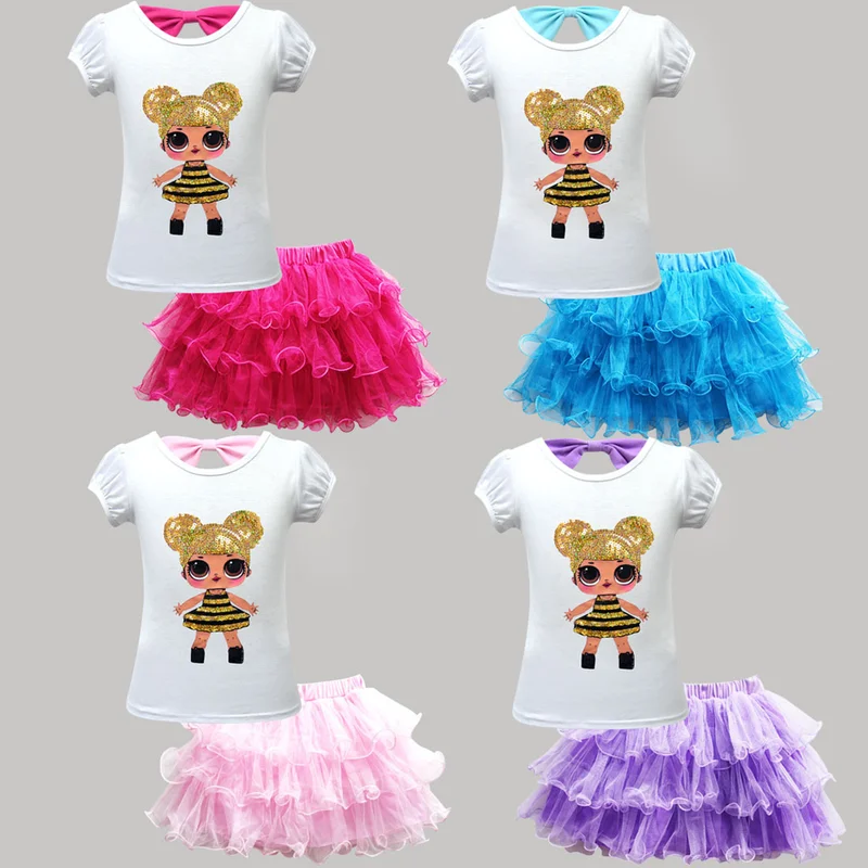 

Baby Girl Dress Summer Girl Lol Tutu Unicorn Dress Princess Birthday Party Cartoon Cosplay Costume Kids Casual Christmas Clothes