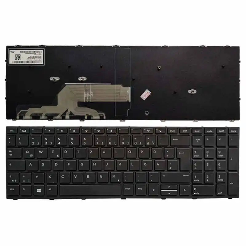 New German Laptop Keyboard For Hp Probook 450 G5 455 G5 470 G5 Gr Black Frame Keyboard Replacement Keyboards Aliexpress