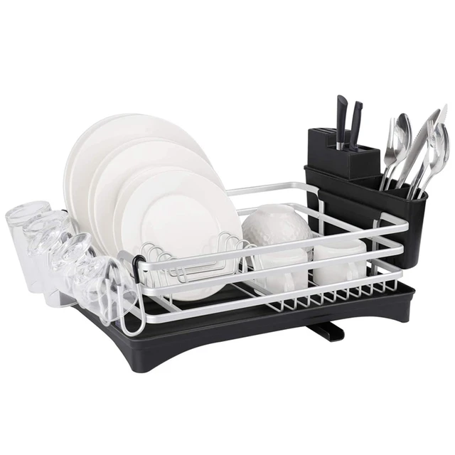 Dish Drying Rack, Compact Rust Resistant Dish Rack And Drainer Kit, Dish  Drainer With Adjustable Swivel Spout - Racks & Holders - AliExpress