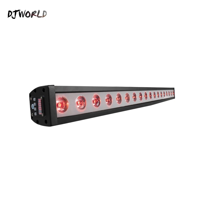 

Djworld Waterproof Wash Wall LED Light 18x12W RGBW 4in1 Stage Effect Light Outdoor IP65 Sound Control DjBirthday Party Gathering