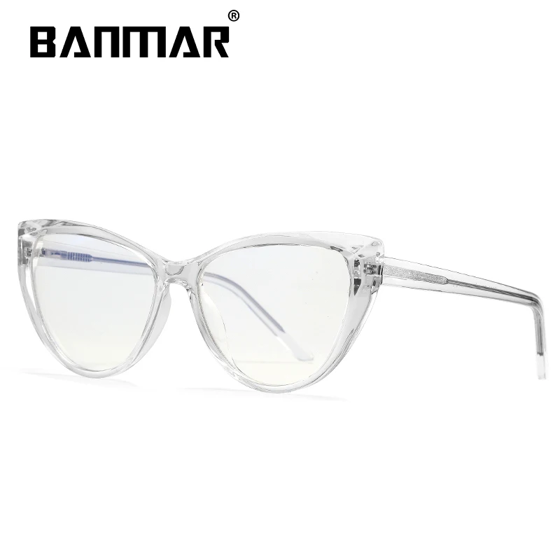 BANMAR компьютерные очки TR90, анти Синие лучи, игровые очки для женщин и мужчин, близорукость, синий светильник, блокирующая линза, оптическая оправа, рецепт - Цвет оправы: C2 CLEAR