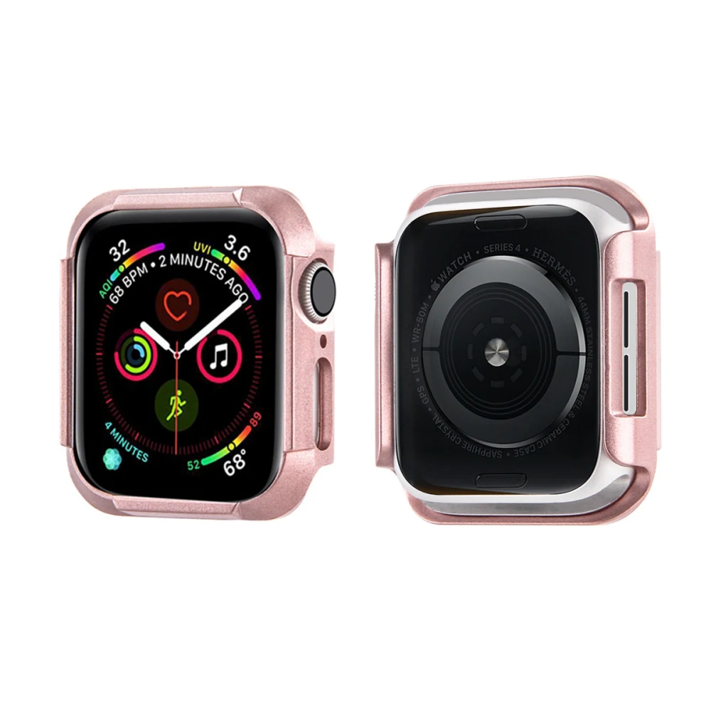 Бампер для Apple Watch Series 4 шт. Тонкий чехол для iWatch 5 40 мм 44 мм защитная рамка оболочка 40 44 мм аксессуары для ремешка часов