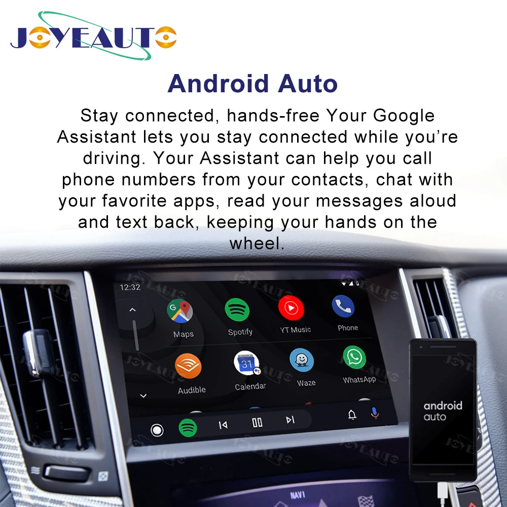 Joyeauto Wireless Apple Carplay For infiniti 8inch Screen 2015-2019 Q50 Q60 Q50L QX50 Android Auto Mirror Wifi Car Play Airplay