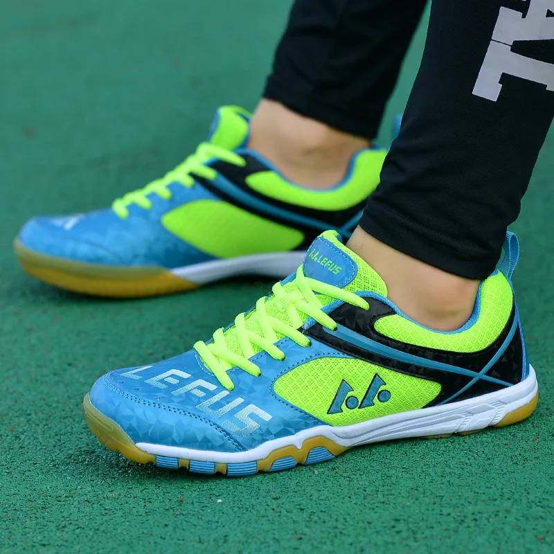 Мужская и Женская легкая мягкая обувь для настольного тенниса; нескользящая подошва; обувь для игры в пинг-понг; дышащие кроссовки для тренировок; D0889