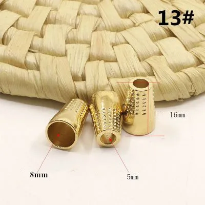 10pcs 10 шт Шнур Конец колокольчик пробка металлическая противоскользящая Кепка с пряжкой пояс веревка Пряжка Рюкзак шнур замок Стопор 3 цвет одежды аксессуары - Цвет: 10pcs