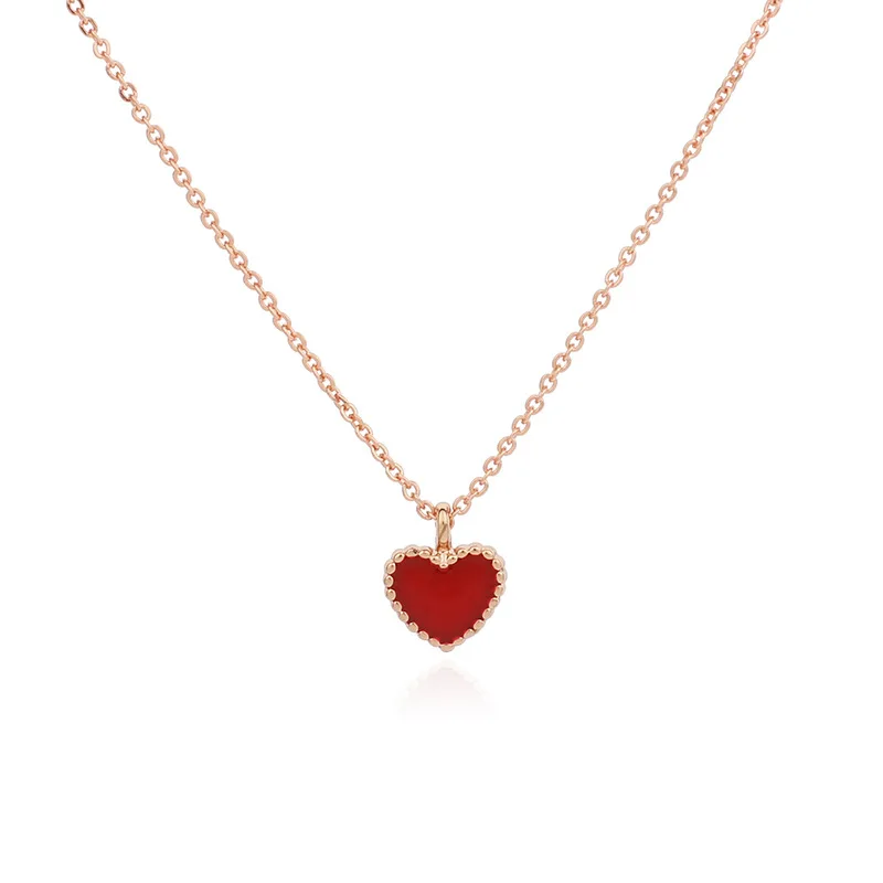  Foxgirl Heart Necklaces for Women, Dainty Gold Red Heart  Necklace 14k Gold Plated Simple Pendant Necklaces for Women Trendy Cute  Heart Choker Necklace Jewelry Gifts for Teen Girls Gift: Clothing, Shoes