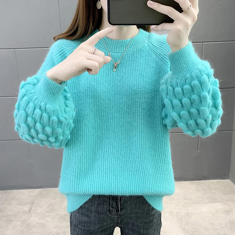 

Knitted Sweater Women Pullovers knitting 2020 Spring and Autumn Women Sweaters Pullover Tops Female