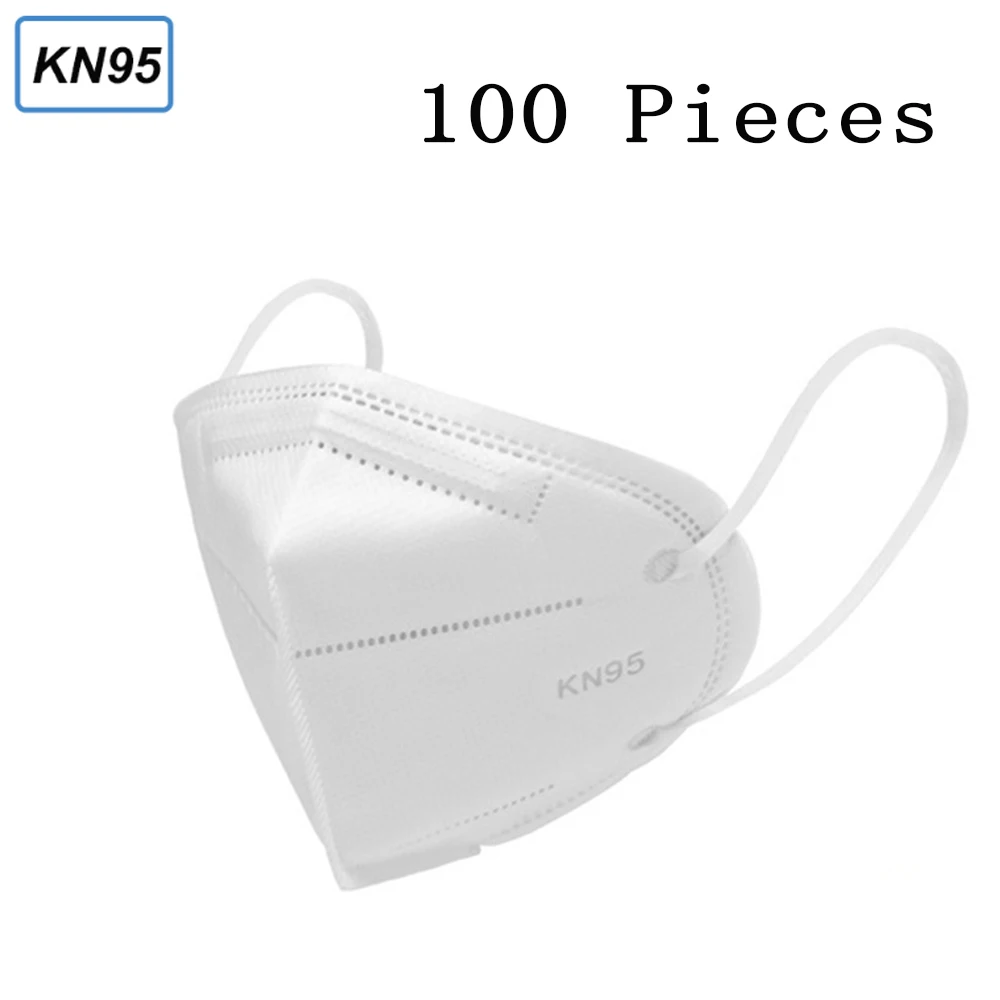 

10/100Pcs KN95 Face Mask Mask Anti Dust Mask 6-Layer PM2.5 Dustproof Protective 95% Filtration Mouth Muffle Cover