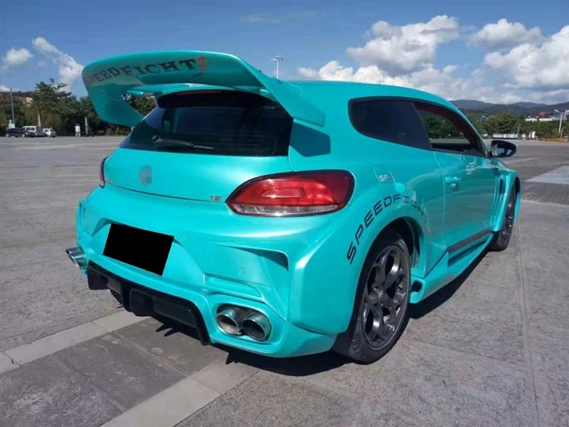 Для Volkswagen Scirocco Высокое качество ABS Материал грунтовка цвет автомобиля задняя крыша губы крыло спойлер для Volkswagen Scirocco 2010