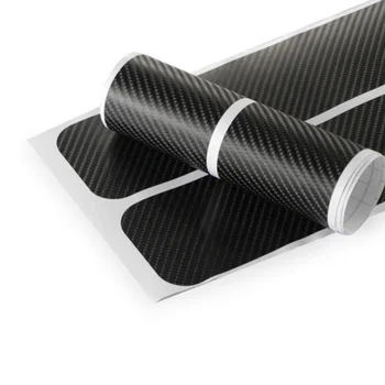 

Universal Black Protector Sill Scuff Cover Car Door Plate Sticker for Peugeot RCZ 206 207 208 301 307 308 406 407 408 508 2008