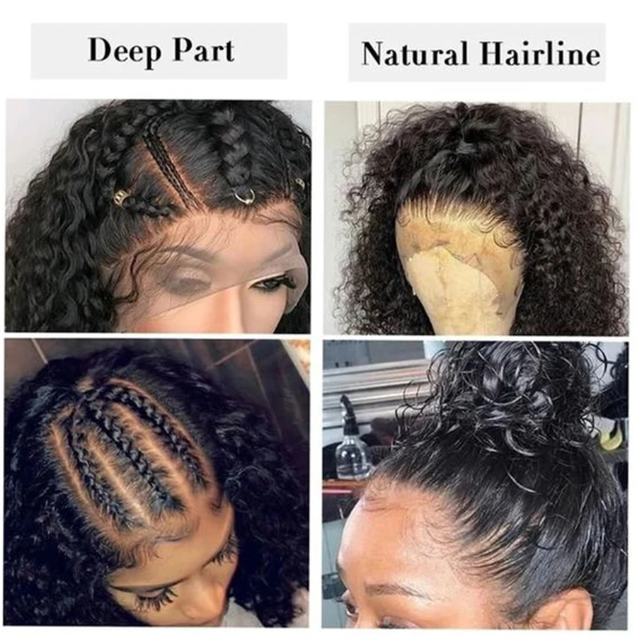 30 Inch 13X6 HD Transparent Lace Frontal Wig 250 Density Lace Front Human Hair Wigs Women
