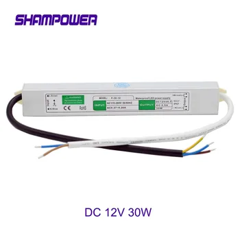 

SHAMPOWER Waterproof DC 12V 30W Switch Power Supply Driver Switching Voltage Transformer for LED Strip AC 220V 110V