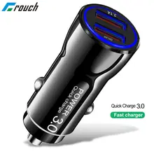 Crauch 5V3A Dual USB Автомобильное зарядное устройство quick charge 3,0 для iPhone X 7 8 samsung S9 huawei Xiaomi QC3.0 быстрое автомобильное зарядное устройство для телефона и планшета