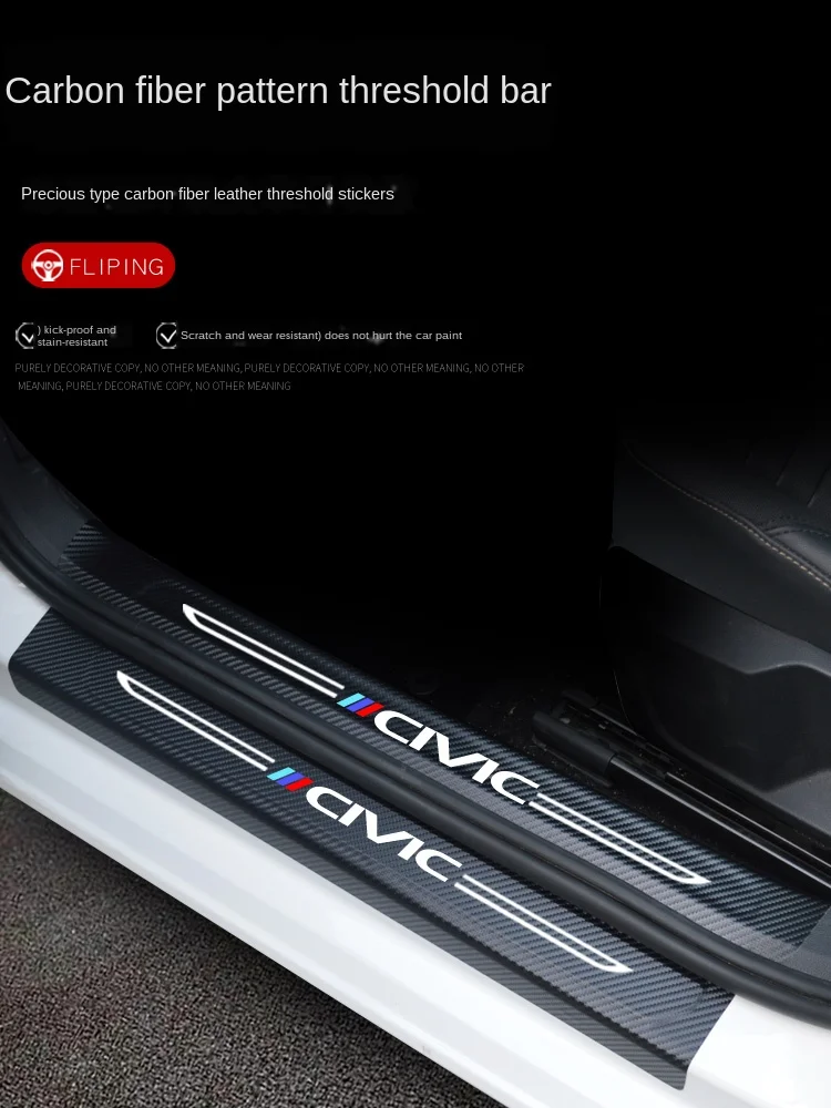 

Dedicated to Honda Civic 10 Generation Interior Modification Exterior Kit Car Interior Decoration Accessories Welcome Pedal Door