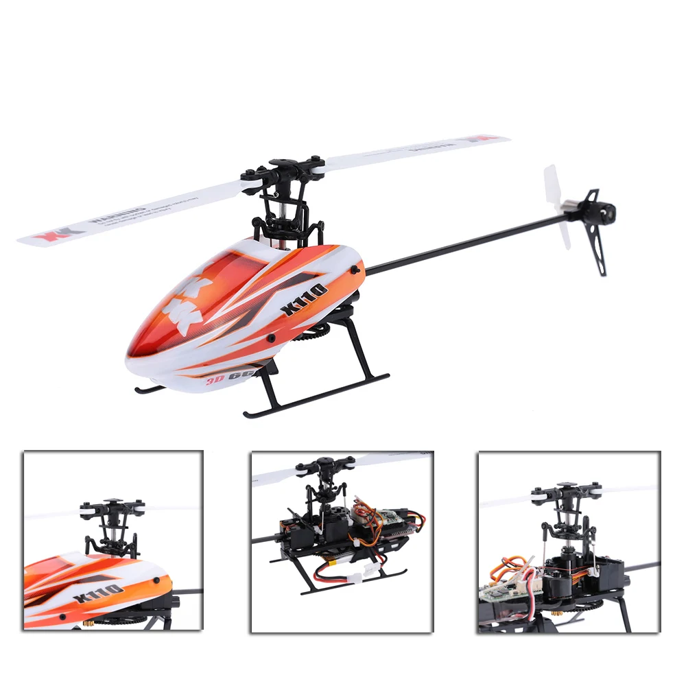 XK Blast K110-B 6CH 3D 6G система бесщеточный двигатель BNF вертолет без пульта дистанционного управления