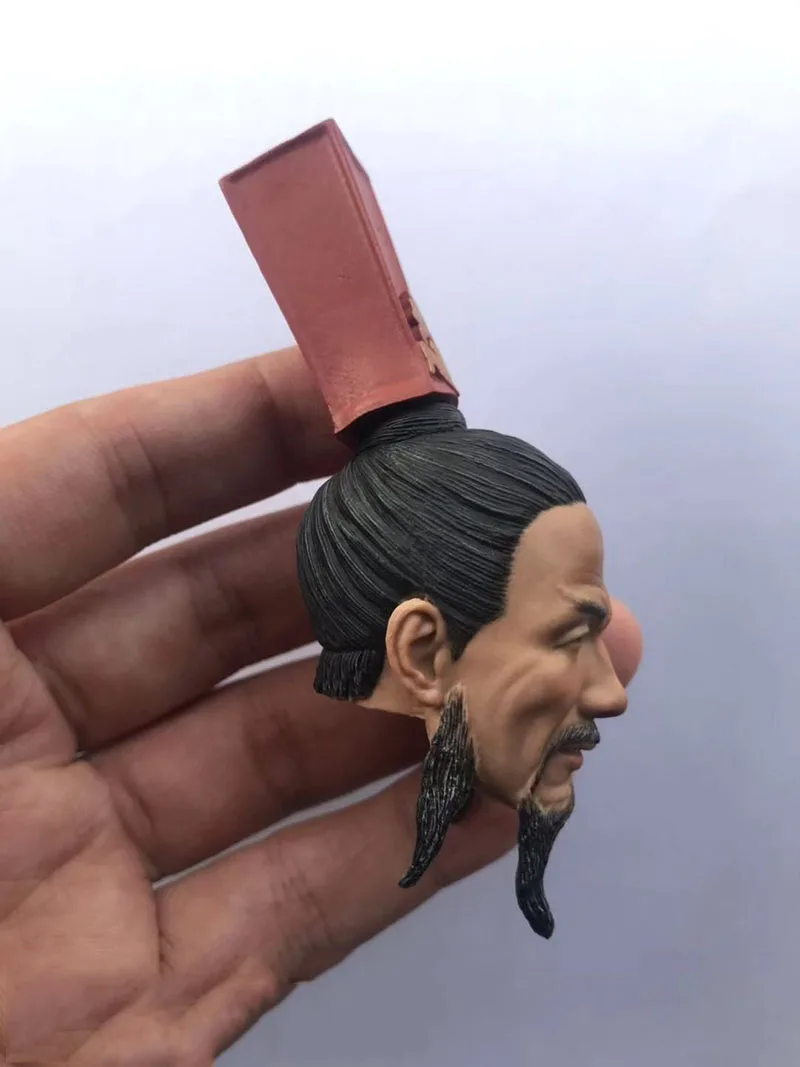 1/6 масштаб мужской древний солдат Sima Yi голова Scuplt резная модель для 12 ''аксессуары для тела