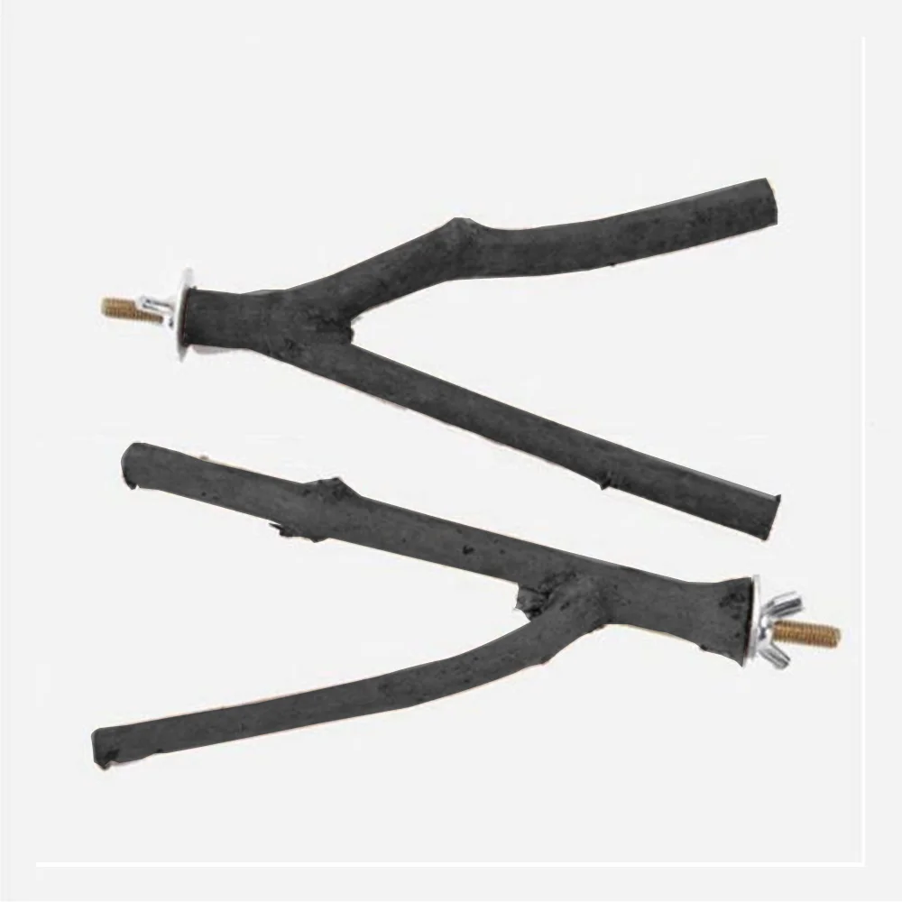 1 шт. ветка с изображением попугая дерева вилки для хомяка двумя точками вилка