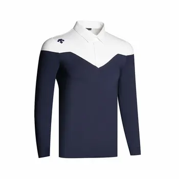 

Autumn Men's Long Sleeved Golf T-shirt New Fashion Stitching Comfortable Sports Leisure Clothing Golf Apparel