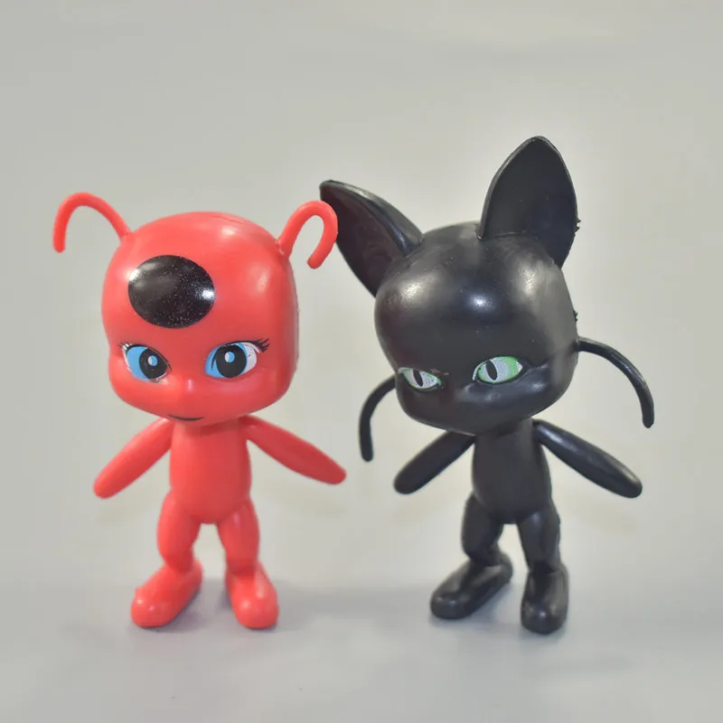 6 шт./компл. Божья коровка игрушка magic girl с изображением черного кота, кукла, подарок ко дню рождения украшения дома moldel