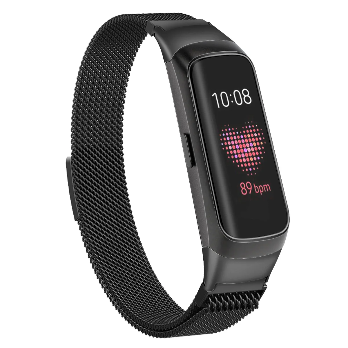 magnetic black Ремешок для часов для samsung Galaxy Fit SM-R370, умный Браслет, металлический браслет из нержавеющей стали, ремешок для Galaxy Fit SM-R370, ремешок для часов - Цвет: magnetic black