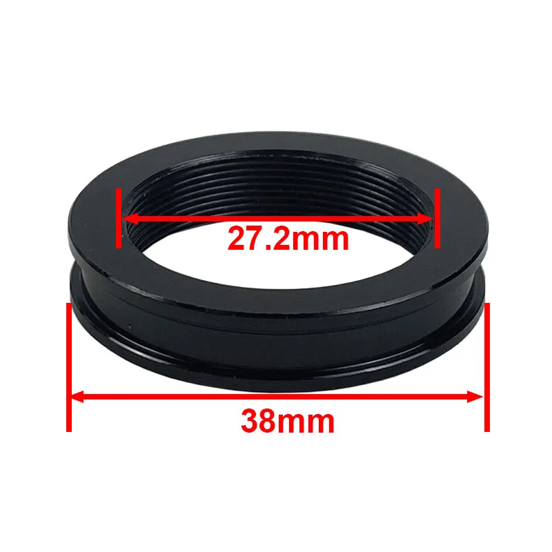 직경 38mm  27.2mm 내부 스레드 어댑터 동시 초점 삼안 스테레오 현미경 카메라 튜브 어댑터 링