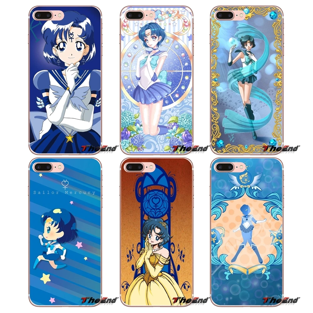 

For Xiaomi Redmi 4 3 3S Pro Mi3 Mi4 Mi4i Mi4C Mi5 Mi5S Mi Max Note 2 3 4 Cover Coque Sailor moon Sailor Mercury Accessories Case