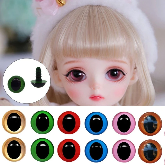 100pcs 15 mm safety eyes animal eyes green color Safety Eyes/Plastic Cat  Doll eyes - AliExpress