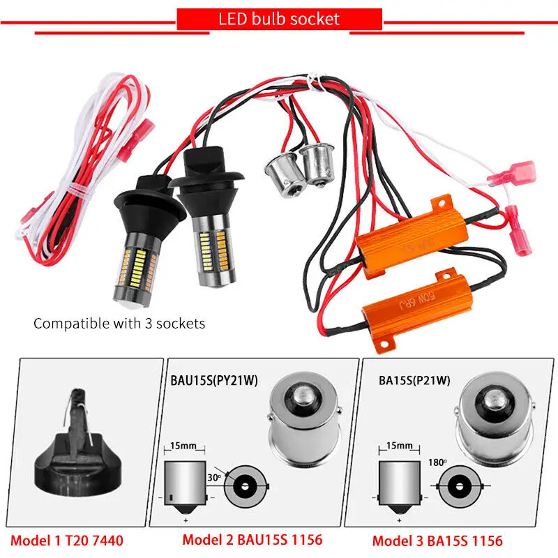2x1156 BAU15S 66 SMD светодиодный светильник Canbus Switchback Белый DRL& Янтарный указатель поворота